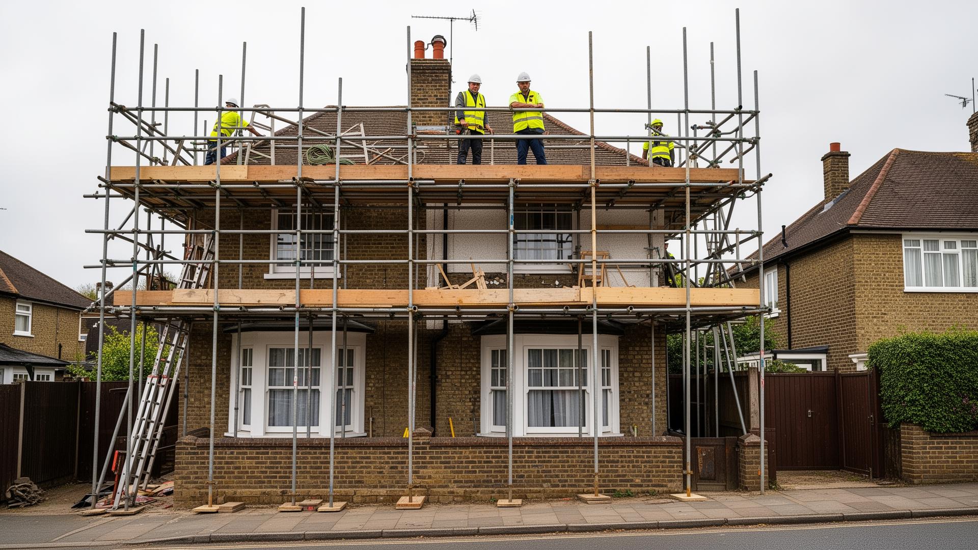 UK semi-detached roofing project